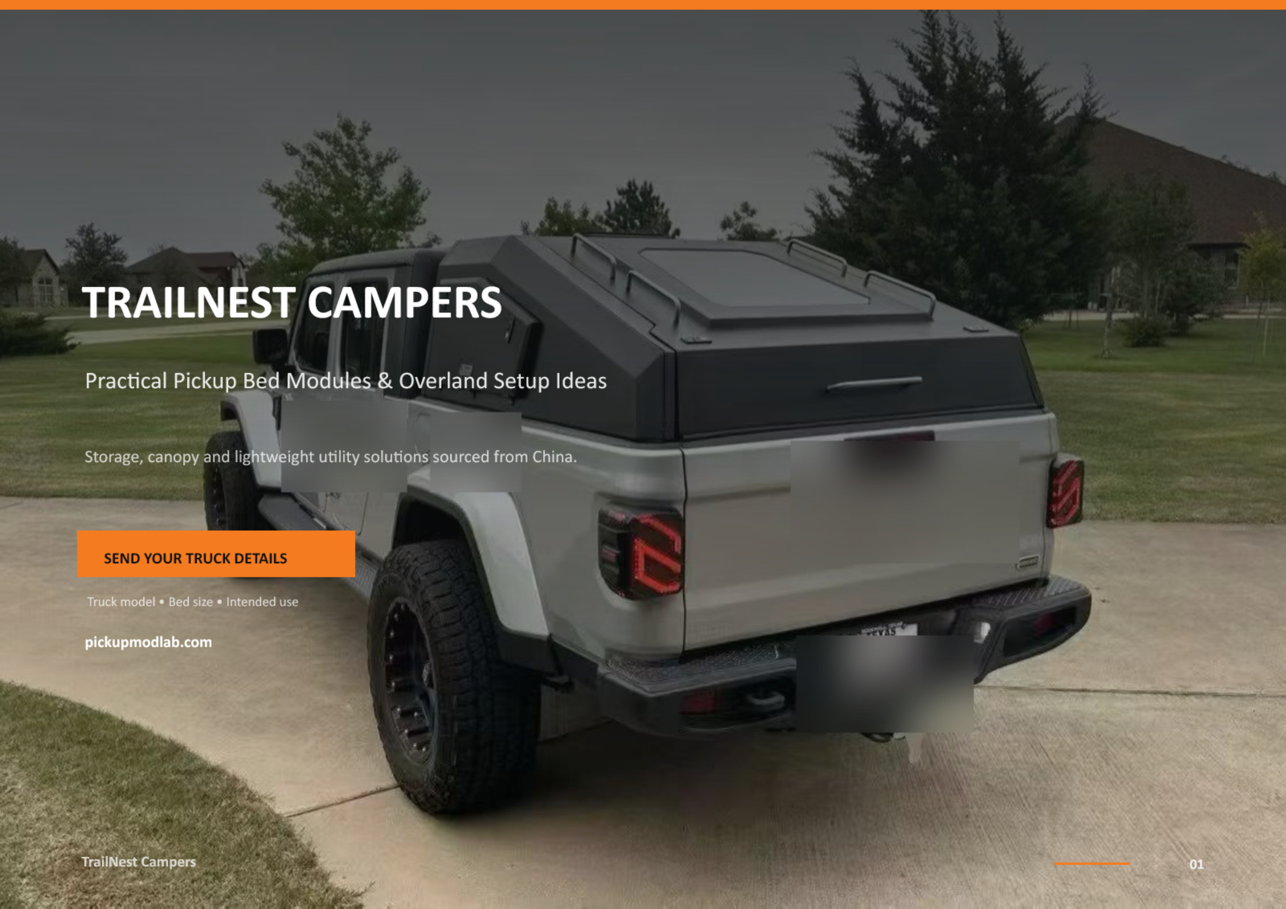 TrailNest Campers brochure cover preview