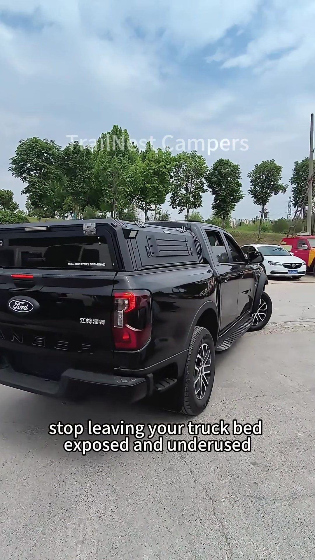 Slide-in truck camper walkaround still